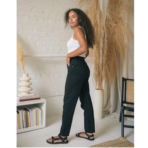 KOTN Black High Rise Tapered Trouser Jeans